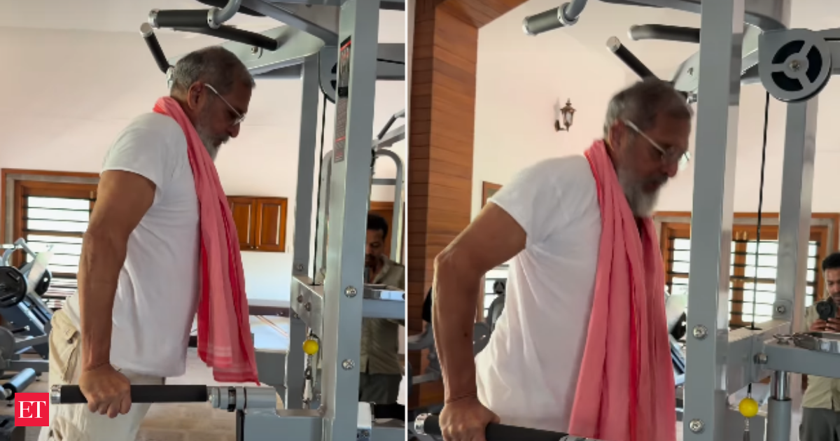 15 tricep dips at 76: Nana Patekar’s fitness breaks the internet, inspires fans across generations; watch viral video