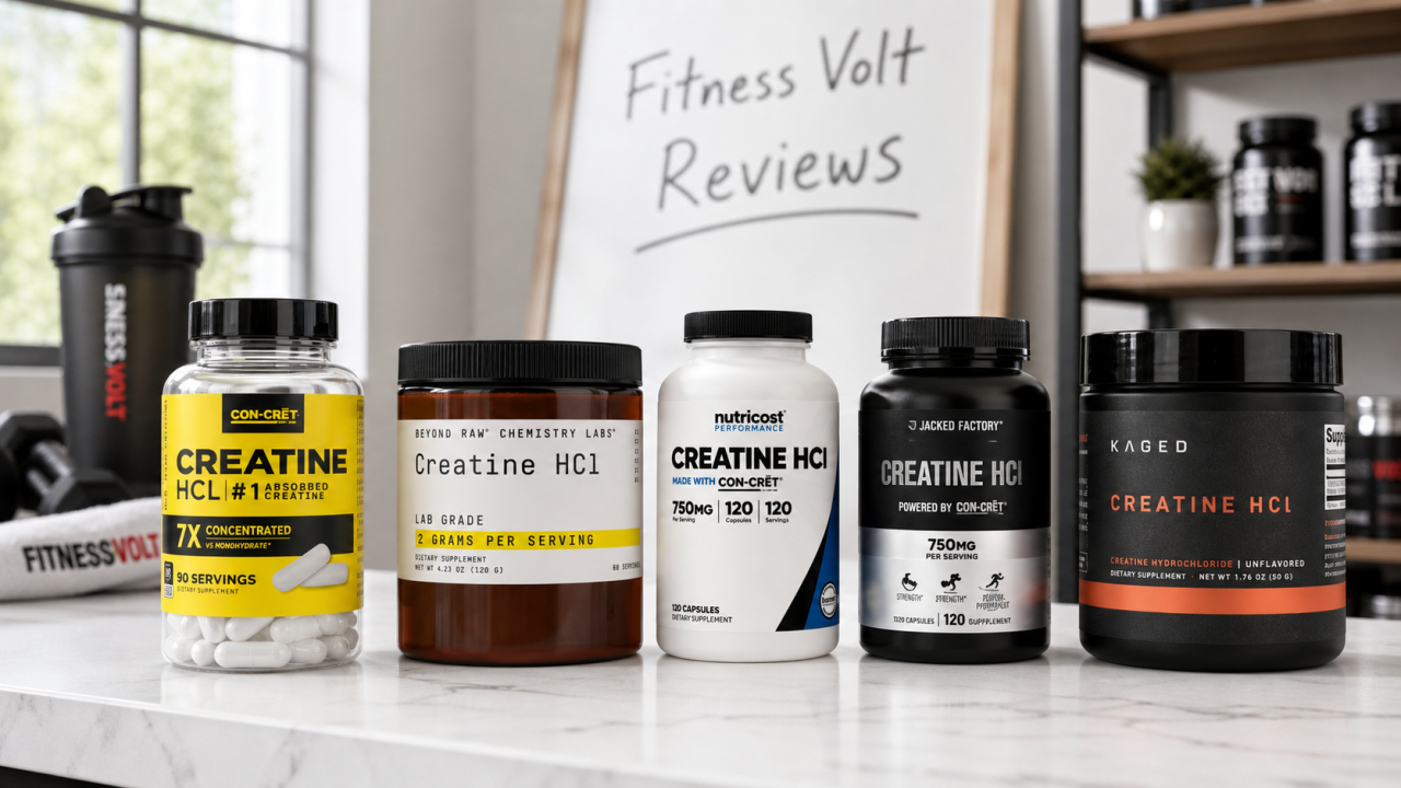 5 Best Creatine HCl Supplements of 2026 for Capsules, Powder, and Simple Labels – FitnessVolt