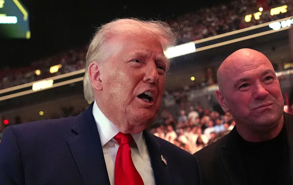 Trump has attended several UFC events during his second term. / Julia Demaree Nikhinson / via REUTERS