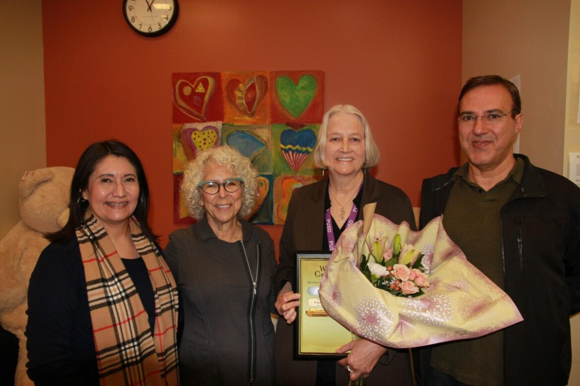 Carol Menz receives Wellness Center’s annual Brooke Zimmerman Award