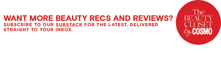 Call to action for beauty recommendations and reviews subscription.