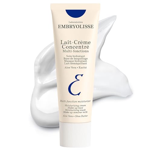 Embryolisse Lait-Crème Concentré Face Moisturizer and Makeup Primer, French Face Cream With Shea Butter & Aloe Vera, 2.54 Fl Oz
