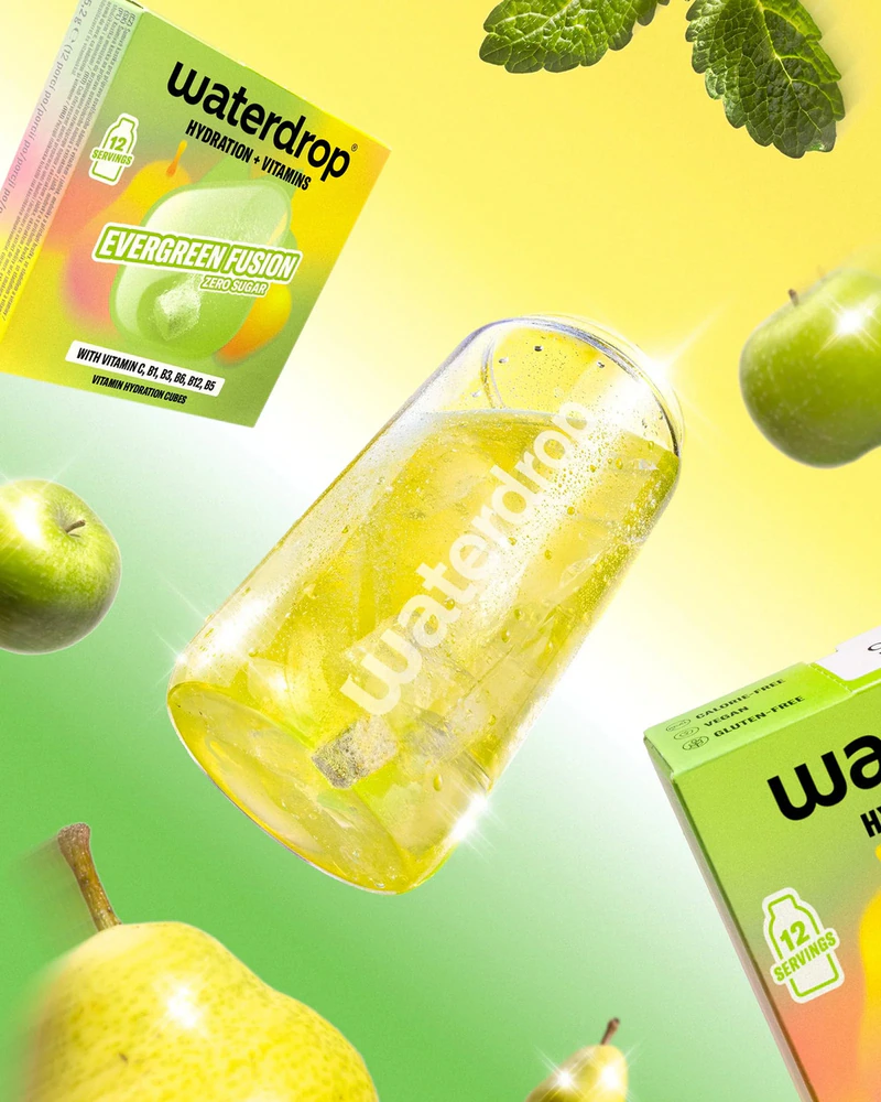Zero-Sugar Hydration Cubes : Evergreen Fusion