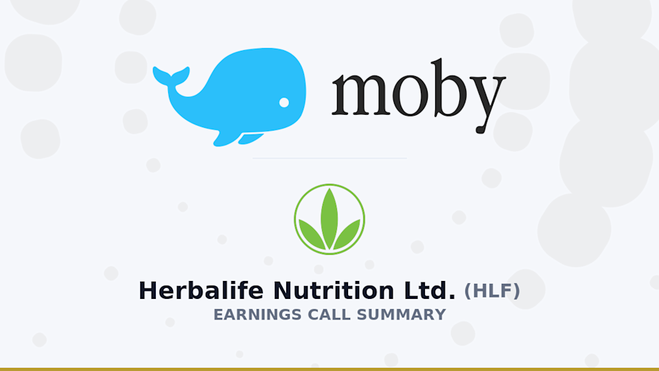 Herbalife Nutrition Ltd. Q1 2026 Earnings Call Summary