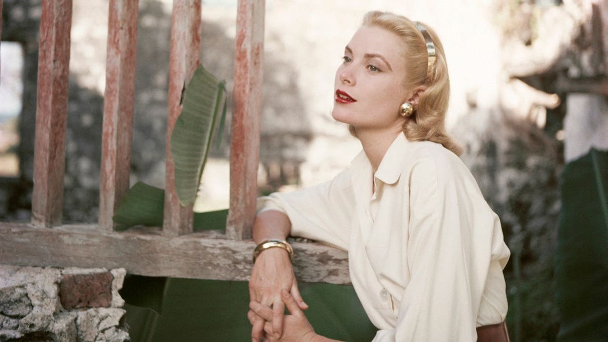 American actress Grace Kelly posing for a portrait circa 1955
