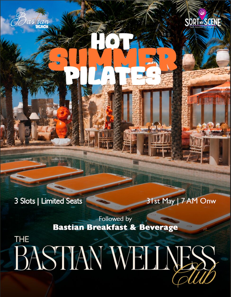 Hot Summer Pilates By The Bastian Wellness Club A Luxury Wellness Morning By The Beach At Bastian Beach Club
