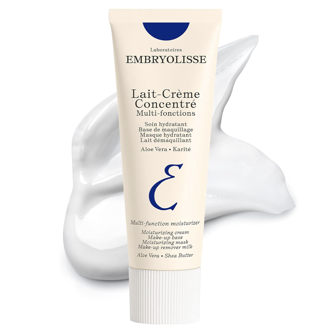 Embryolisse Lait-Crème Concentré Face Moisturizer and Makeup Primer, French Face Cream With Shea Butter & Aloe Vera, 2.54 Fl Oz