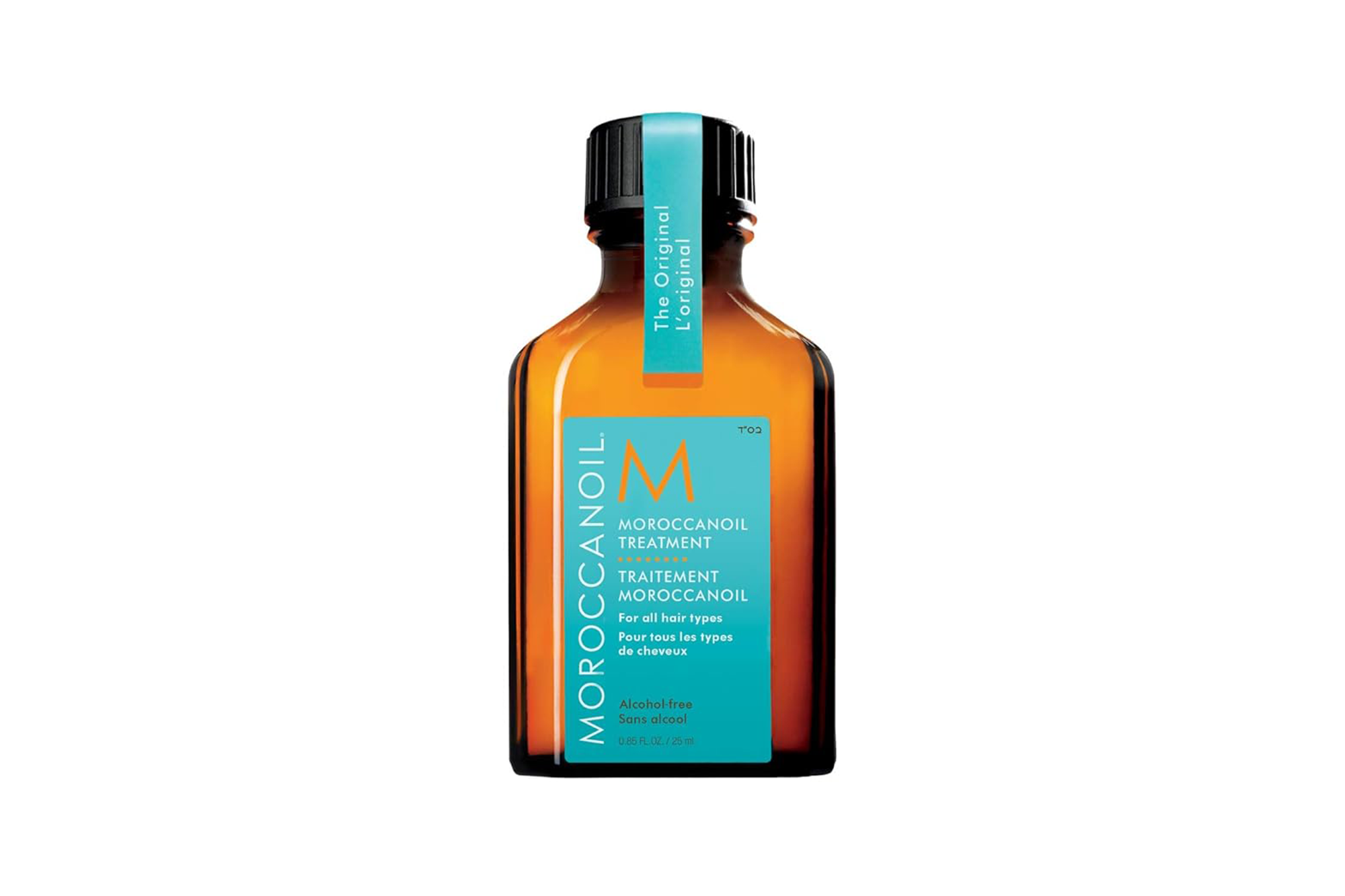 Moroccanoil treatment bottle for all hair types.