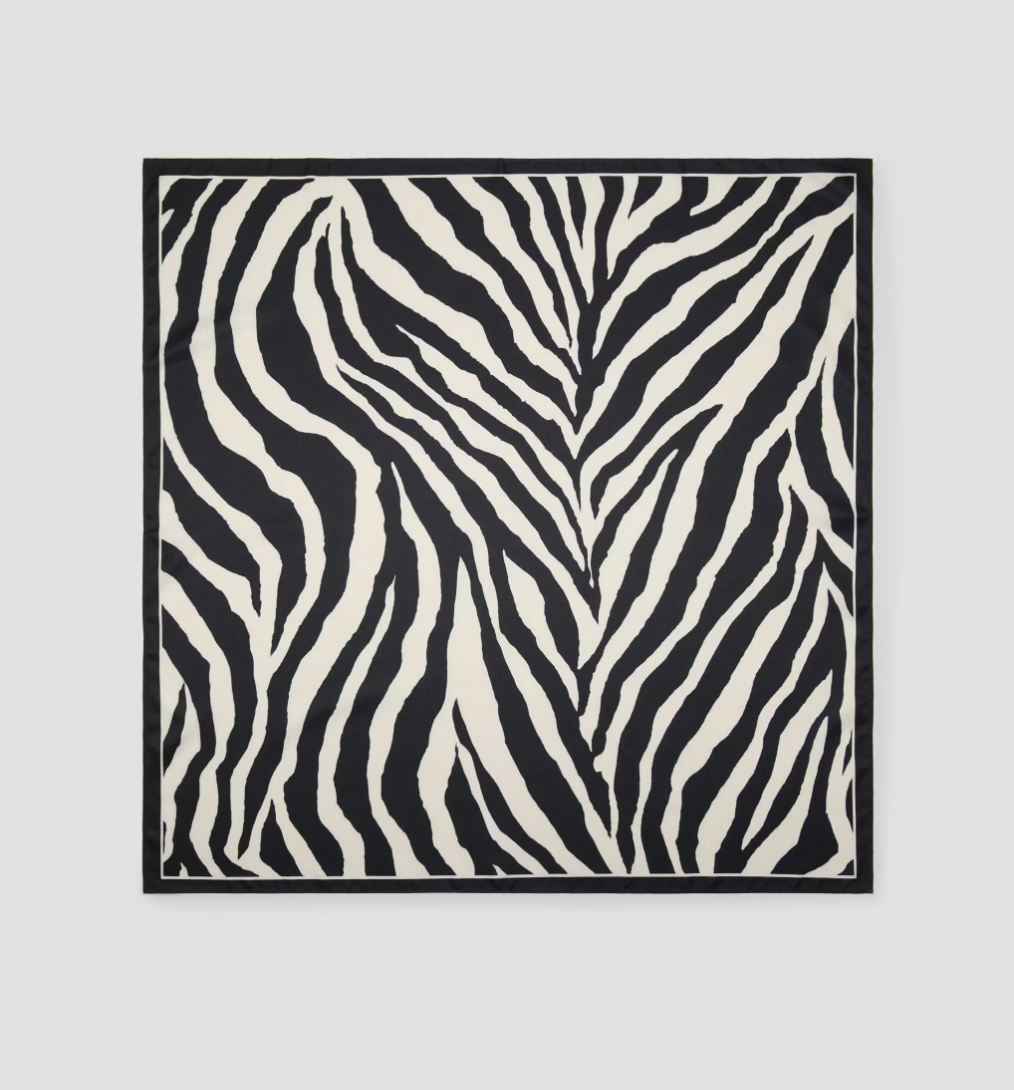 MANGO, Zebra Satin Scarf - Women | Mango Usa