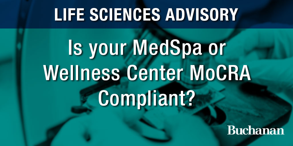 Is your MedSpa or Wellness Center MoCRA Compliant?