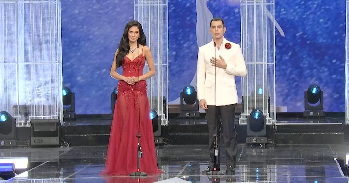 Rabiya Mateo, Jake Cuenca share the stage as presenters for Miss Universe PH 2026