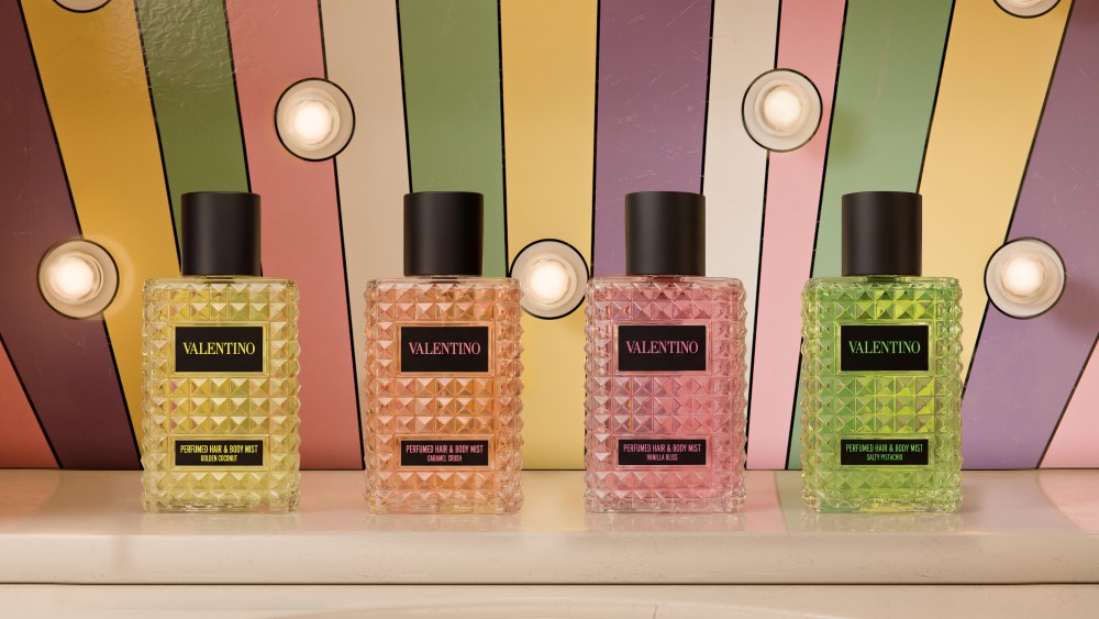 The new hair and body mists by Valentino Beauty.