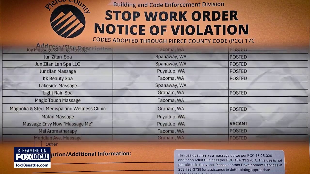 Pierce County defends red-tagging 50 businesses