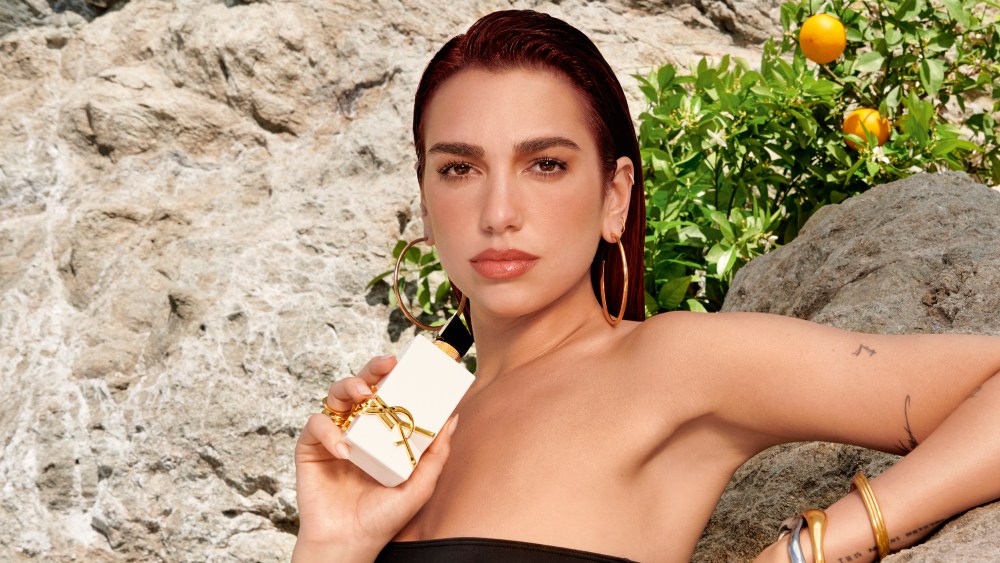 Dua Lipa for YSL Beauty's latest Libre L'Eau Nue fragrance.