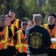 Alaska Army National Guardsmen conduct the Army Fitness Test