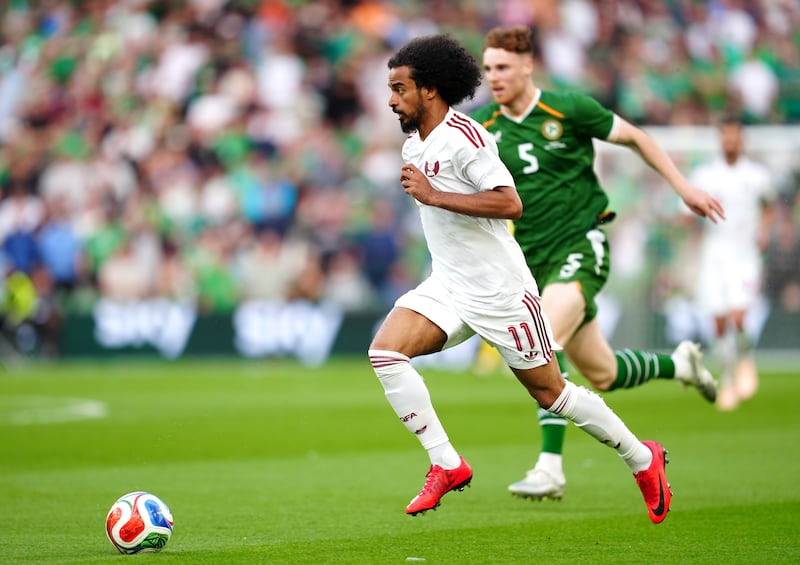 Qatar's Akram Afif has been prolific for Al-Sadd in the Qatari league. Photograph: PA

