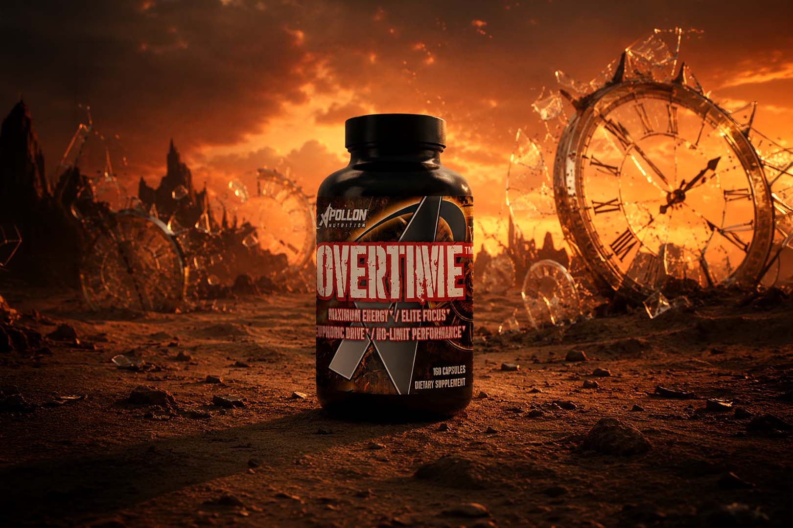 Apollon Nutrition Overtime V6 boosts focus cognition energy