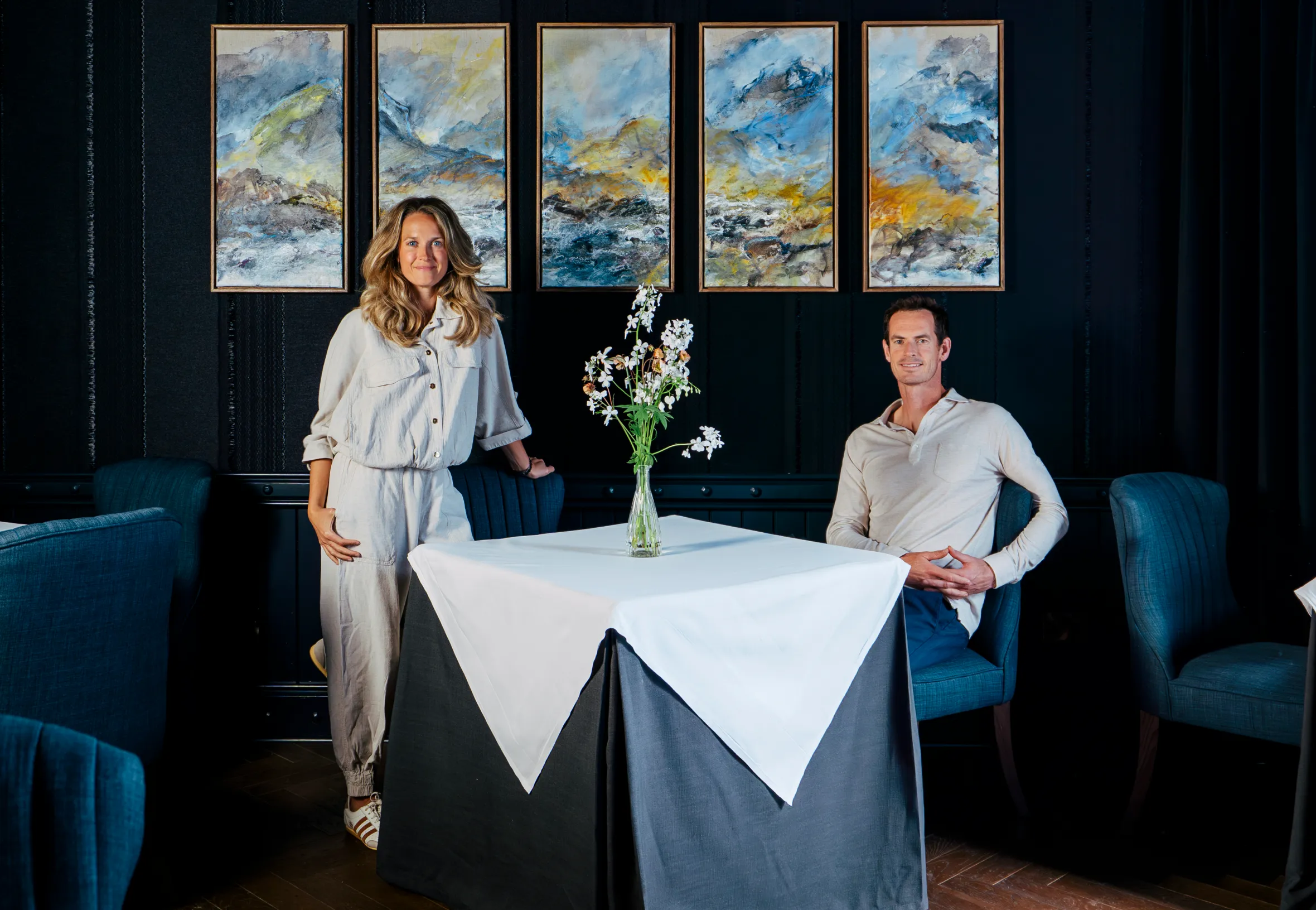 Andy and Kim Murray in the Cromlix new Cradle restaurant.