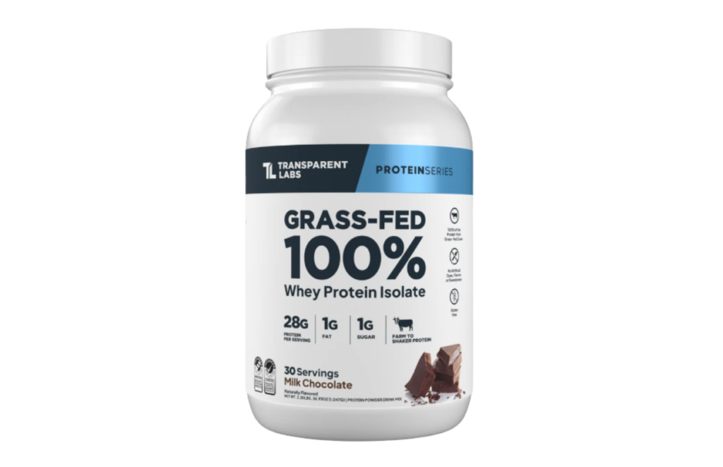 Transparent Labs Grass-Fed Whey Protein Isolate