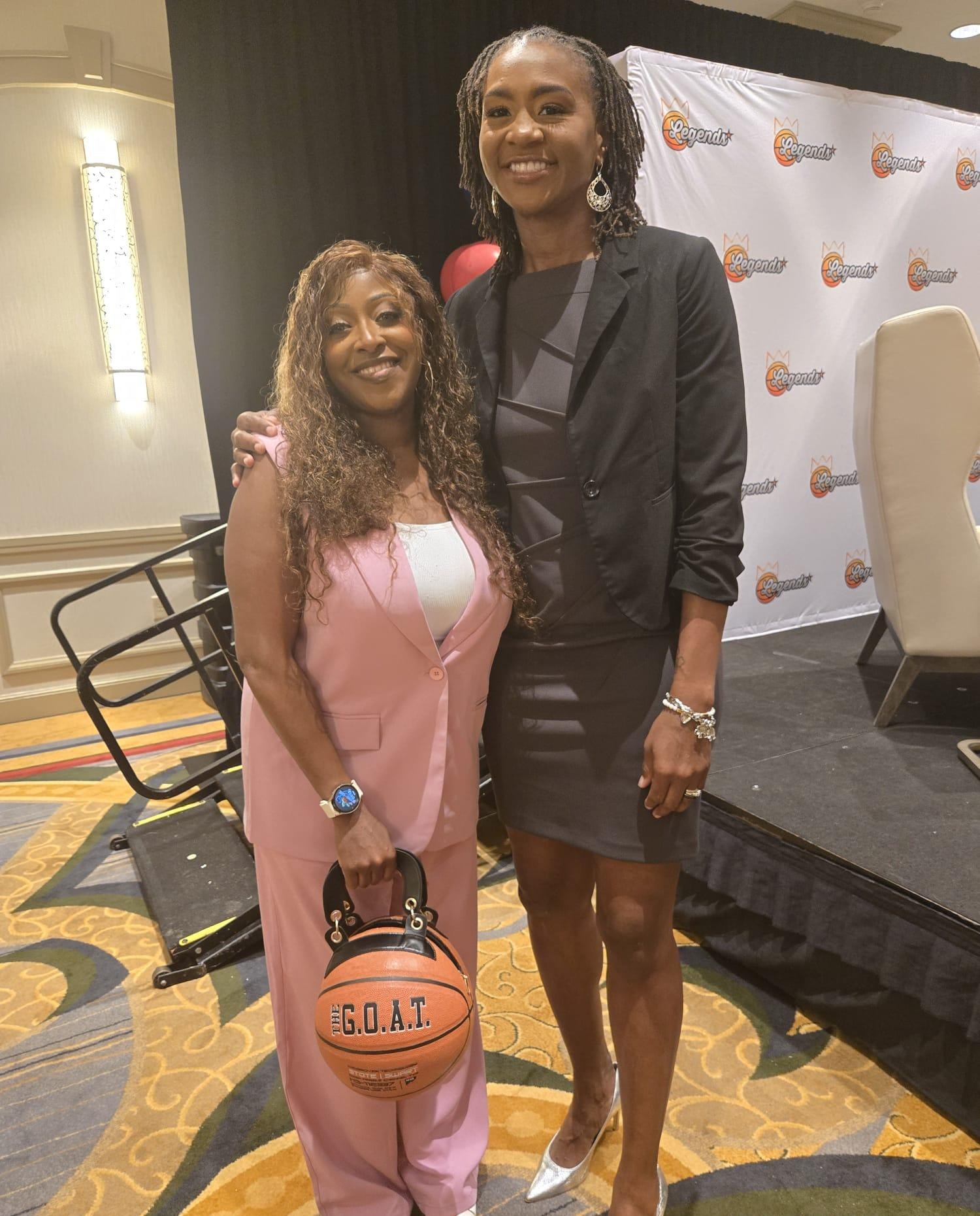 Shamekka Marty and Tamika Catchings.