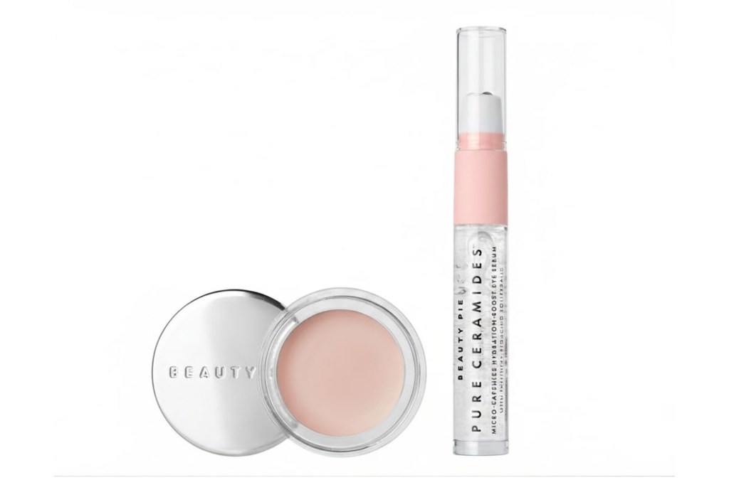 Beauty Pie Micro-Capsules Hydration Boost Eye Serum and a pot of "Beauty" cream.