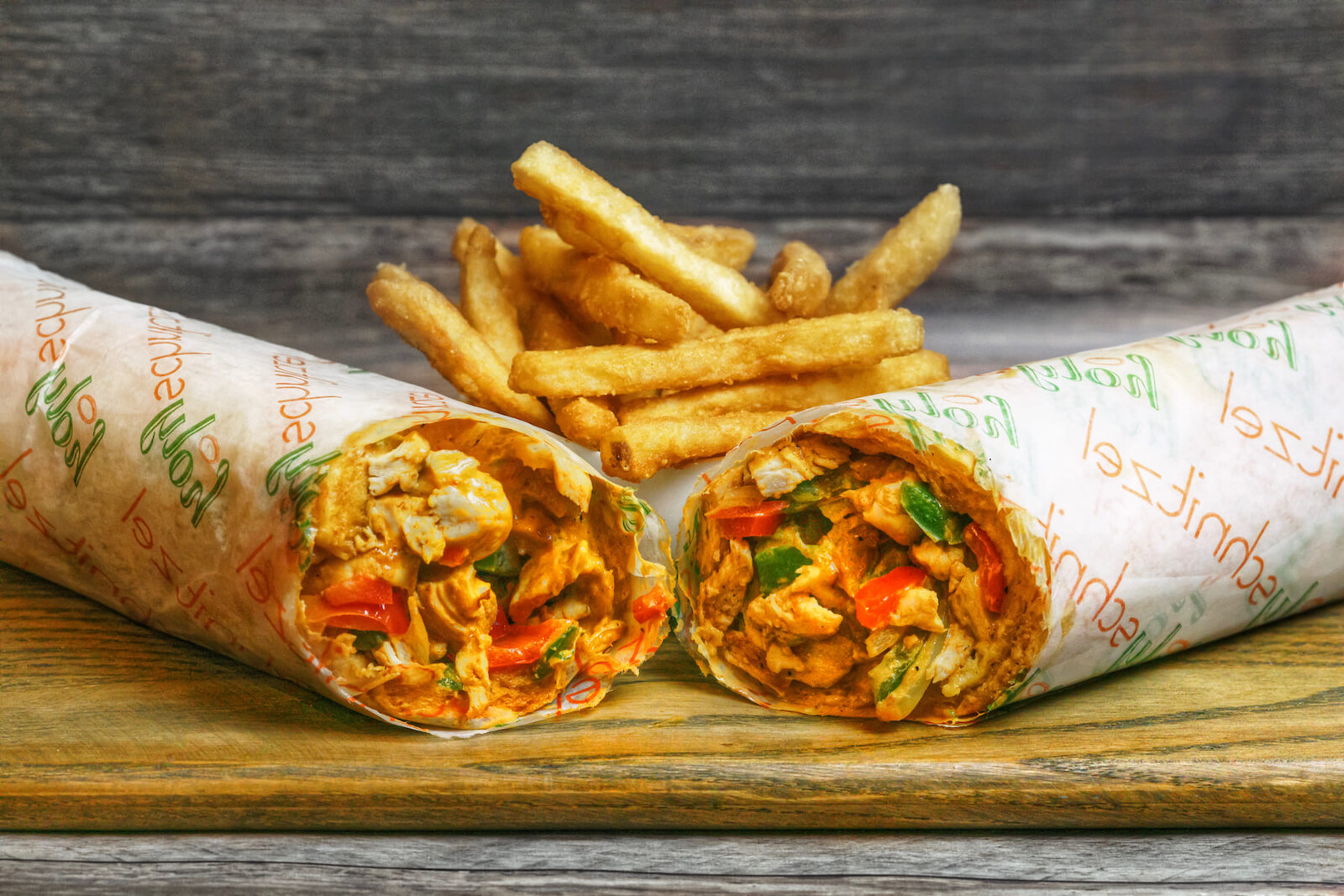 Holy Schnitzel Tony Special wrap with fries